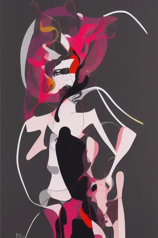 Prompt: empowering high - end haute couture fashion by vivian westwood painted on female artworks by sho murase