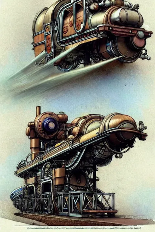 Image similar to design only! ( ( ( ( ( 2 0 5 0 s retro future steam engine designs borders lines decorations space machine. muted colors. ) ) ) ) ) by jean - baptiste monge!!!!!!!!!!!!!!!!!!!!!!!!!!!!!!