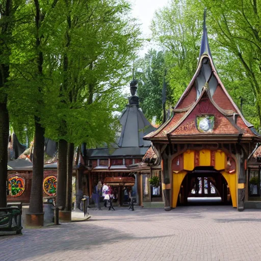 Prompt: Efteling entrance