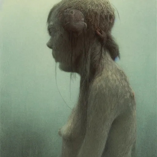 Prompt: by waterhouse, ( ( ( ( ( ( ( by beksinski ) ) ) ) ) ) ), high quality, picture portrait of a victorian yokai, haunting, photorealism, hyper - realism, octane render, highly detailed, 8 k,