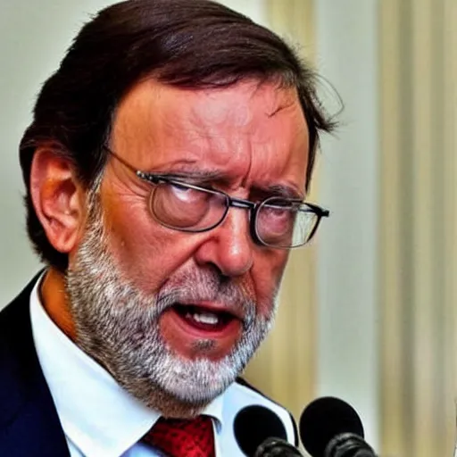 Prompt: Mariano Rajoy as Octopus from Spiderman