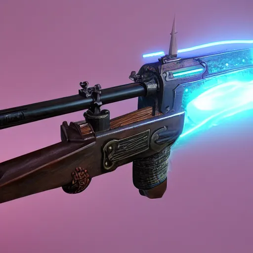 Image similar to an arcane rifle, artstation, intricate