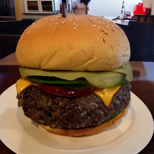 Image similar to city sized burger