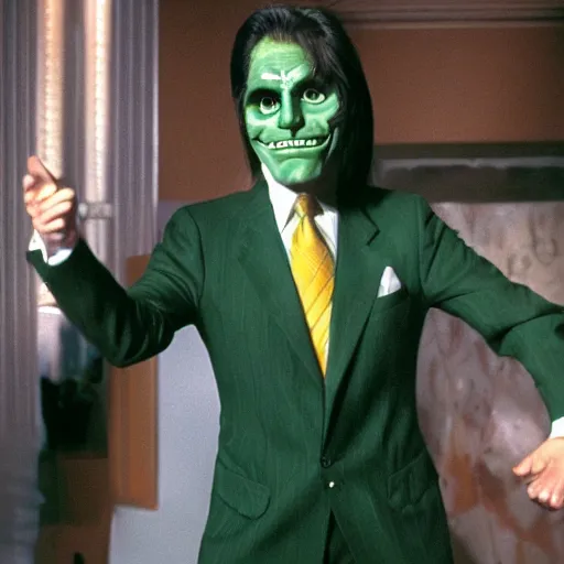 Image similar to Anthony Fauci as Jim Carey in the mask