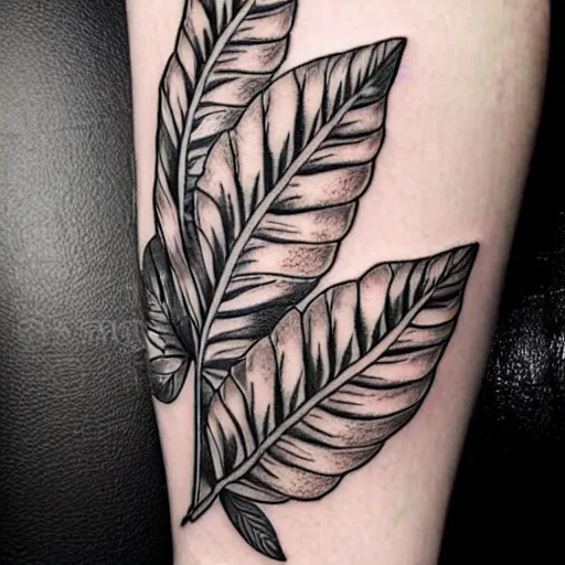 Black Leaf Tattoo  Tattoo Designs Tattoo Pictures