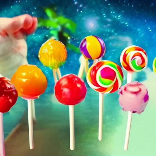 Image similar to the mos delicious lolipop in the world, realistic, 4k, dreamy, yummy