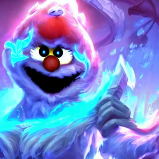 Prompt: elmo in league of legends