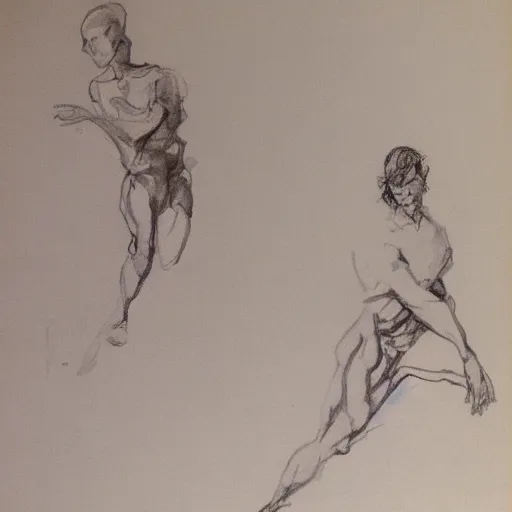 Image similar to ink water wash gesture drawing by an old master