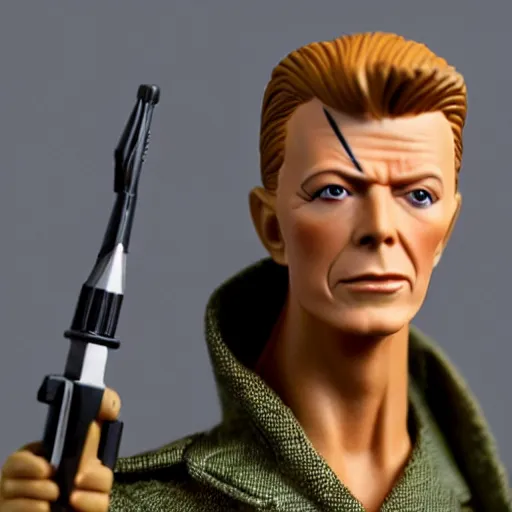 Image similar to david bowie hasbro g. i joe 4 k