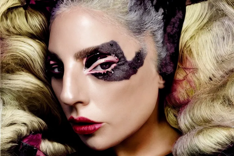 Prompt: lady gaga by steven klein, artpop, highly realistic. high resolution. highly detailed. dramatic. 8 k. 4 k.