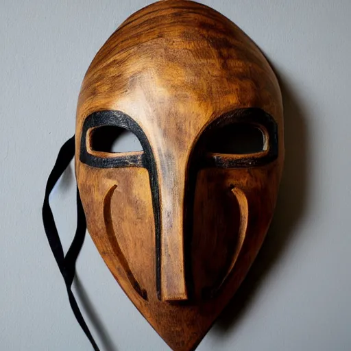 Image similar to wooden plague mask