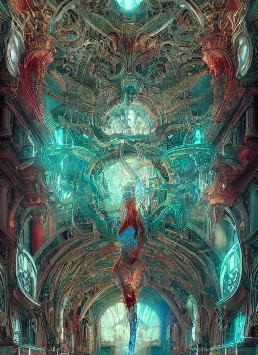 Image similar to dreamscape!!!!!!!!!!!!!!!!!, architecture!!!!!!!!!!!!!!, ross tran, vivid colors, anatomical, highly detailed sculpture, intricate detailed, ommatidia, 8 k, cinematic atmosphere, post - processing