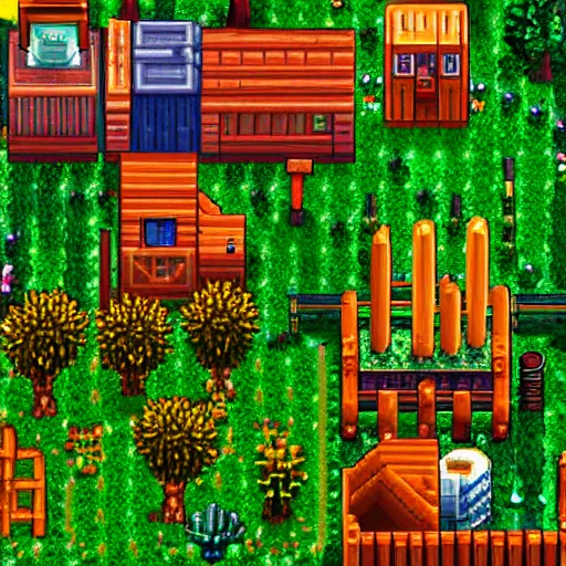 Image similar to isometric game 3d terrain stardew valley