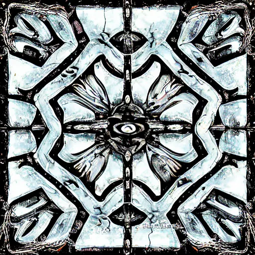 Image similar to hand painted ice dungeon texture with perfect details, symmetry, digital art