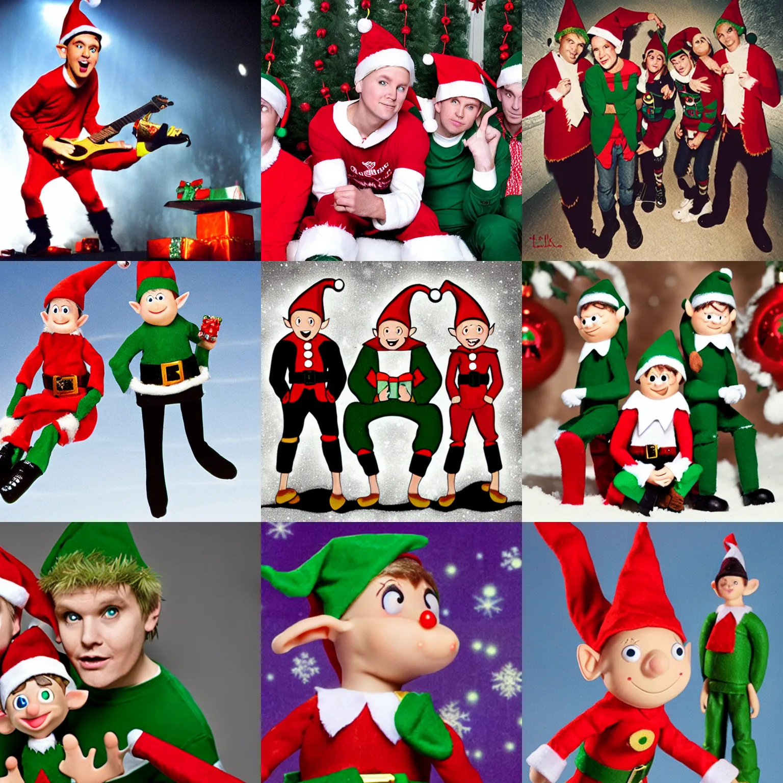 Prompt: a christmas elf in blink - 1 8 2