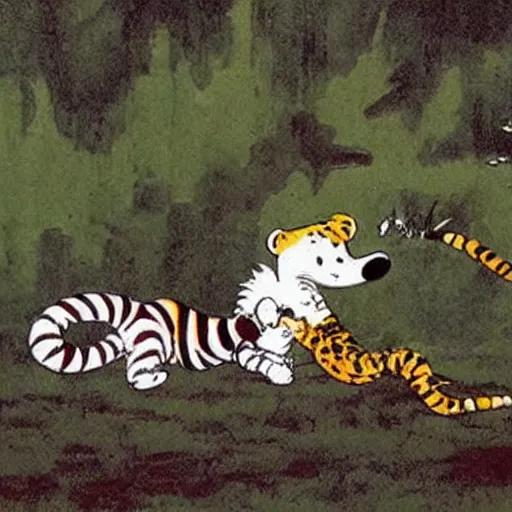 Image similar to calvin and hobbes