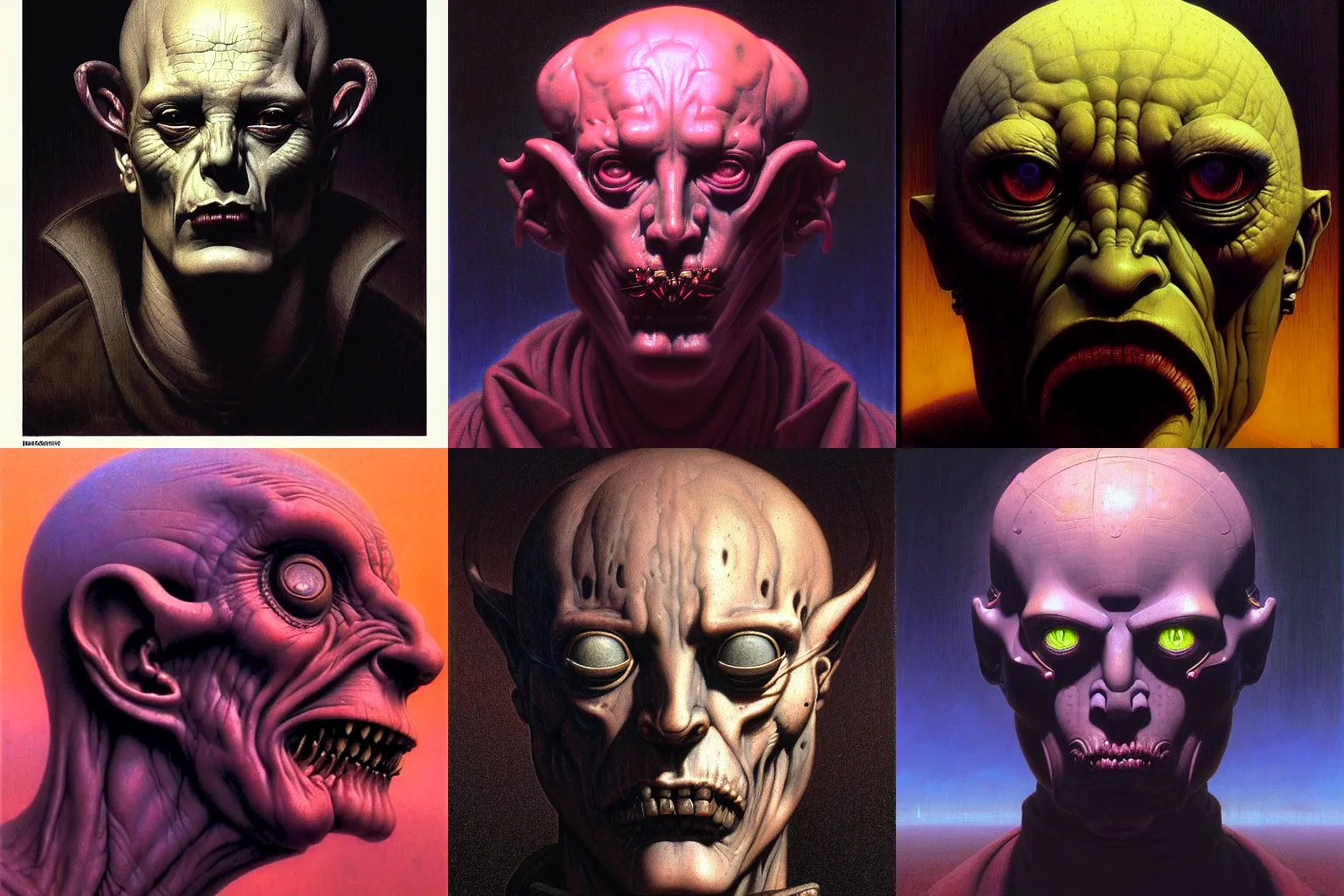 Prompt: cinematic masterpiece bust portrait of a handsome gothic degenerate blockchain cyberpunk trader demon, head and bust only, by Wayne Barlowe, by Leonardo DaVinci, by Tim Hildebrandt, by Bruce Pennington, by Zdzisław Beksiński, by Paul Lehr, oil on canvas, masterpiece, trending on artstation, featured on pixiv, cinematic composition, astrophotography, dramatic pose, beautiful lighting, sharp, details, details, details, hyper-detailed, no frames, HD, HDR, 4K, 8K