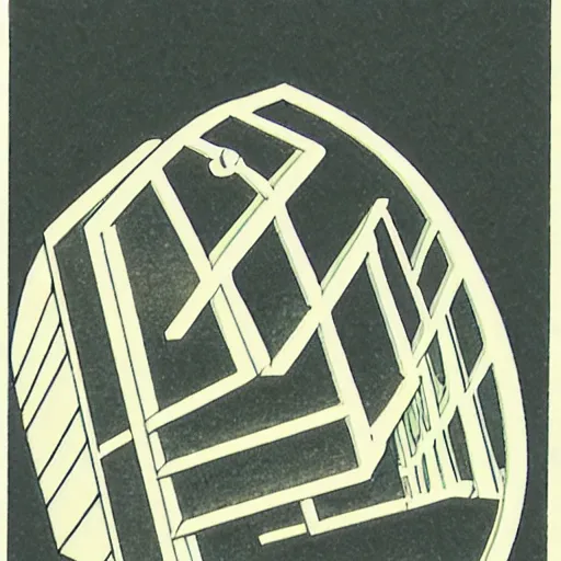 Prompt: White sticker by M.C. Escher and Studio Ghibli