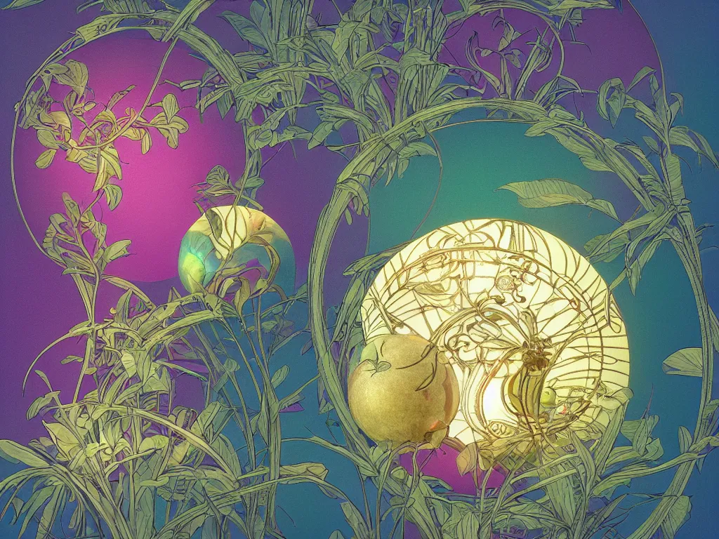 Image similar to the orb of time, sunlight study, art nouveau, by maria sibylla merian and ( ( ( ( lisa frank ) ) ) ), 8 k, sharp focus, octane render, ( ( ( ( kauai ) ) ) )