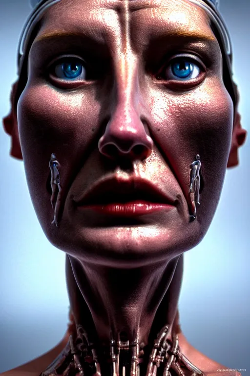 Prompt: hyperrealistic close-up rococo cyborg woman! highly detailed concept art eric zener elson peter cinematic hard lighting high angle hd 8k sharp shallow depth of field, inspired by David Paul Cronenberg and Zdzisław Beksiński