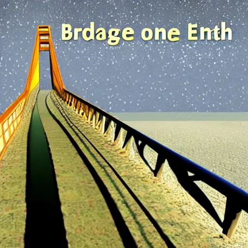 Image similar to bridge from moon to earth
