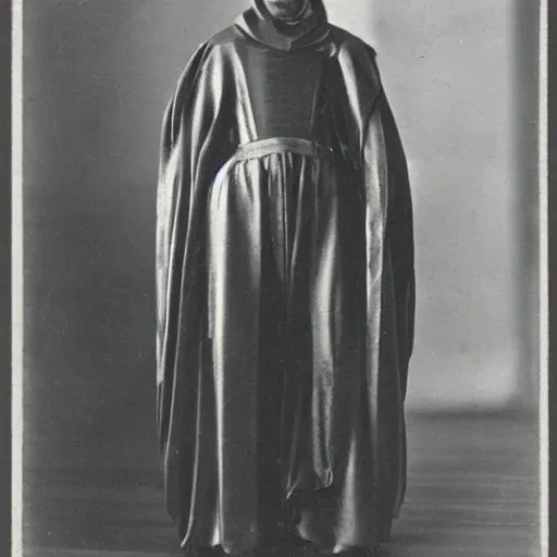 Image similar to machinemench priest from metropolis (1927), 19th century photography, victorian era