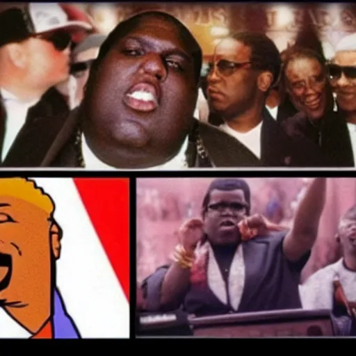 Prompt: Biggie Smalls as President of the United States