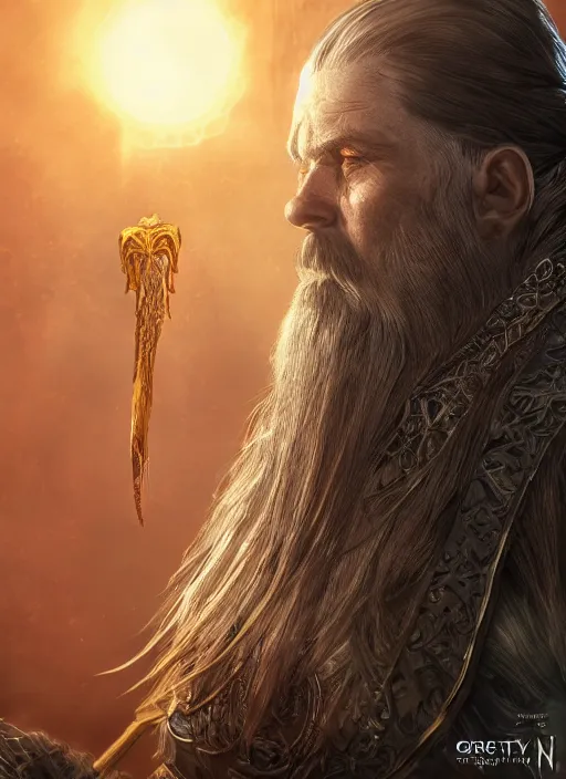 Image similar to greedy king royalty ultra detailed fantasy, elden ring, realistic, dnd character portrait, full body, dnd, rpg, lotr game design fanart by concept art, behance hd, artstation, deviantart, global illumination radiating a glowing aura global illumination ray tracing hdr render in unreal engine 5