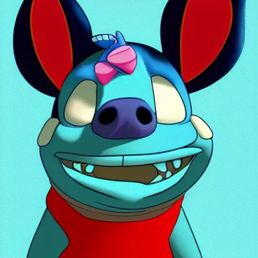 Prompt: stitch from lilo and stitch