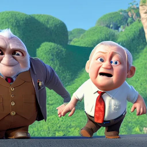 Image similar to anthony hopkins as a pixar disney character from up ( 2 0 0 9 ), unreal engine, octane render, 3 d render, photorealistic