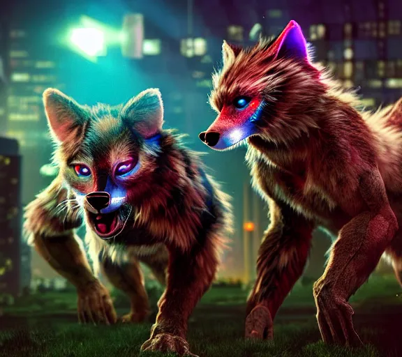 Image similar to high - resolution photograph from a biopunk era furry fandom convention ( midwest furfest 2 0 4 7 ), taking place after the genetic revolution and quantum singularity. photorealistic.