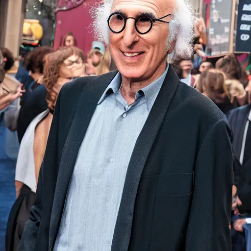 Prompt: larry david dressed like a wizard cinematic lighting 3 5 mm hdr 8 k