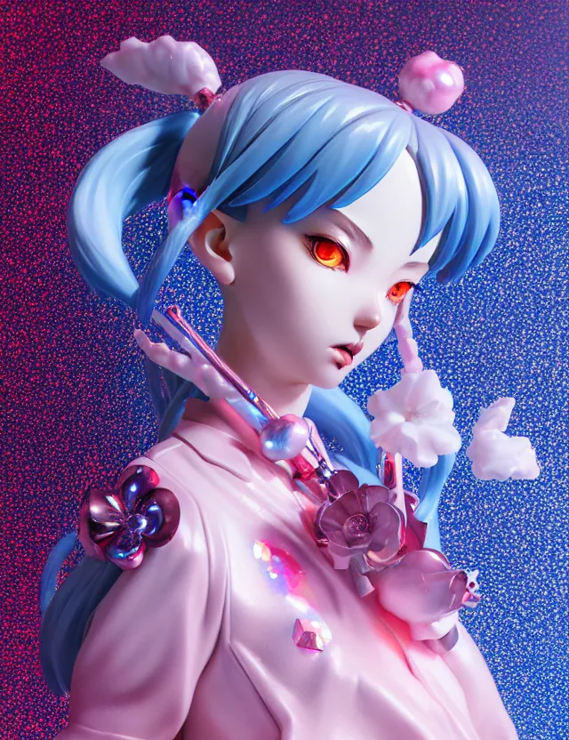 Prompt: james jean, ilya kuvshinov isolated magical girl vinyl figure, figure photography, glitter accents on figure, holographic undertones, anime stylized, high detail, ethereal lighting, rim light, expert light effects on figure, sharp focus, dramatic composition and glowing effects unreal engine, octane, editorial awarded character design