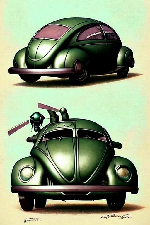 Image similar to ( ( ( ( ( 1 9 5 0 s retro future android robot fat robot scarab beetle wagon. muted colors., ) ) ) ) ) by jean - baptiste monge,!!!!!!!!!!!!!!!!!!!!!!!!!