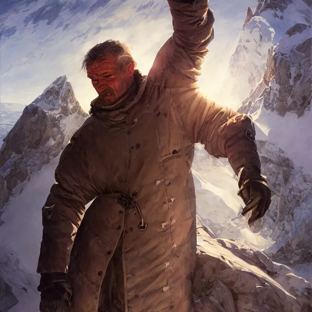 Image similar to christof romuald by stanley artgerm lau, antarctica, wlop, rossdraws, frank frazetta, andrei riabovitchev, marc simonetti