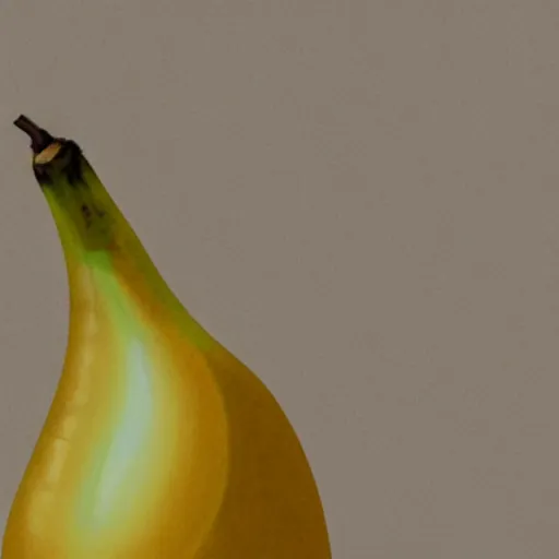 Prompt: A banana made of gold.