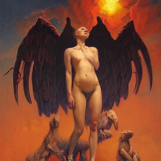 Prompt: an amazing masterpiece of art by gerald brom 🐐 🔥