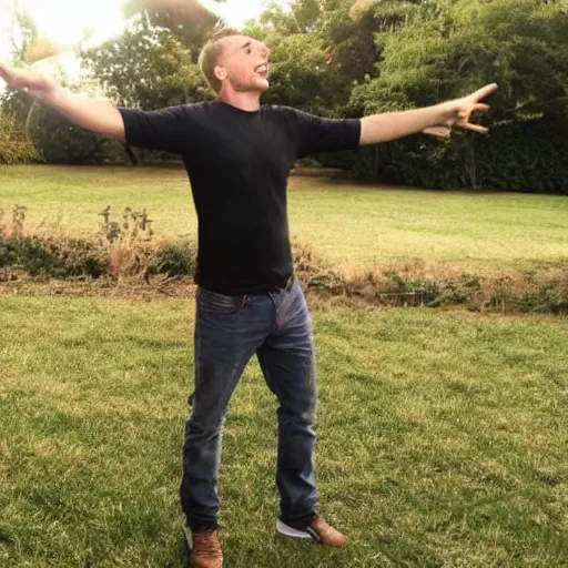 Image similar to photo of a 4 0 year old white man living thinking he's living the best life possible. he looks young for his age. he is dating a young woman, but other women are flocking to him and can be seen dancing around him in a seductive manner.
