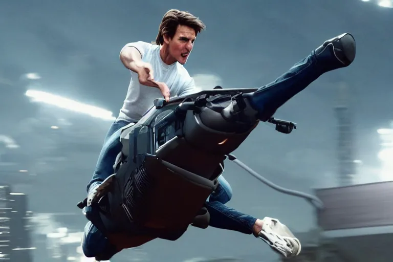 Prompt: ((a cinematic still of)) (tom cruise!!!!!), jumping, oprah winfrey show, ((((octane render, nvidia raytracing demo))))