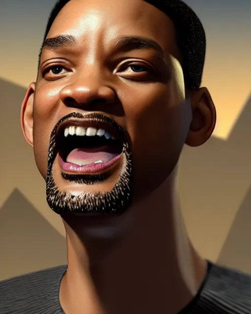 Image similar to will smith slapping chris rock, accurate details, detailed face, dramatic, intricate, elegant, highly detailed, digital painting, artstation, concept art, smooth, sharp focus, illustration, art by Gustave Dore, octane render