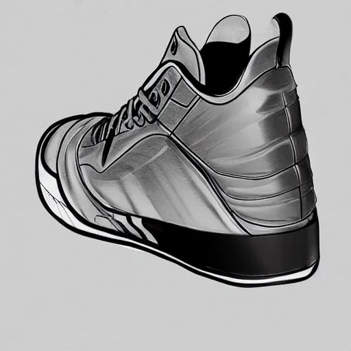 Image similar to basketball sneaker concept art, baroque, sharp focus, illustration, concept art by tooth wu