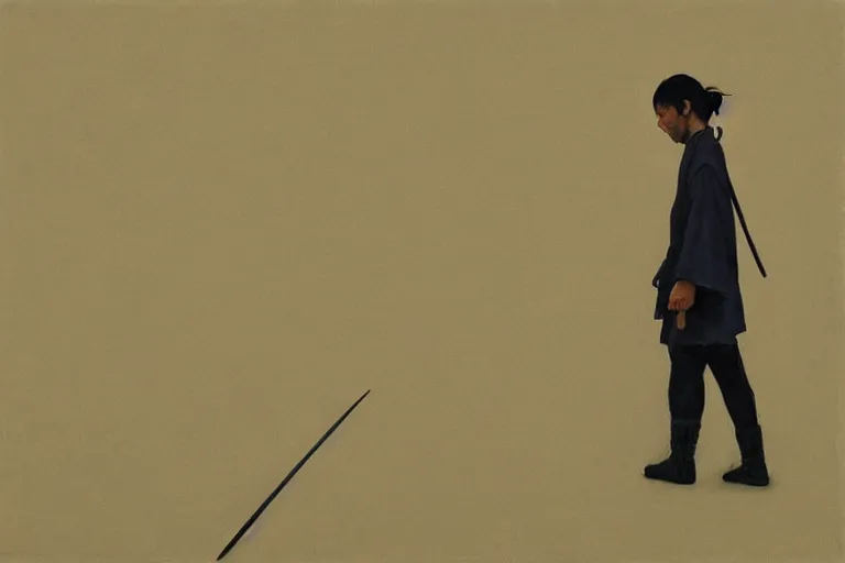 Image similar to samurai with artwork by tim eitel