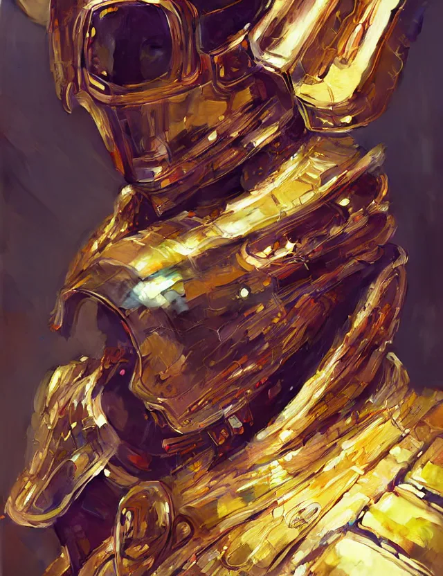 Image similar to futuristic priest, reflective chrome armor, super intricate gold ornaments artwork by tooth wu and wlop and alena aenami and greg rutkowski