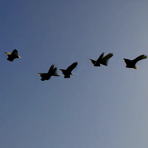 birds flying in zero gravity Stable Diffusion OpenArt