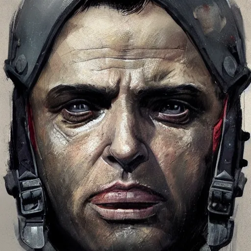 Image similar to portrait of a spanish communist jose diaz ramos, colourised, face portrait, epic, tragic, military art, fantasy, dieselpunk, hd shot, digital portrait, beautiful, artstation, comic style, by artgerm, guy denning, jakub rozalski, magali villeneuve and charlie bowater