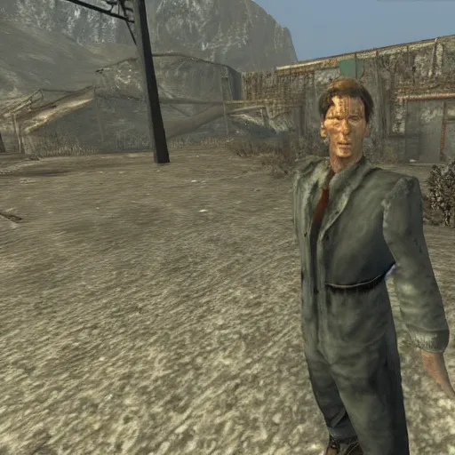 Image similar to todd howard in fallout 1 0