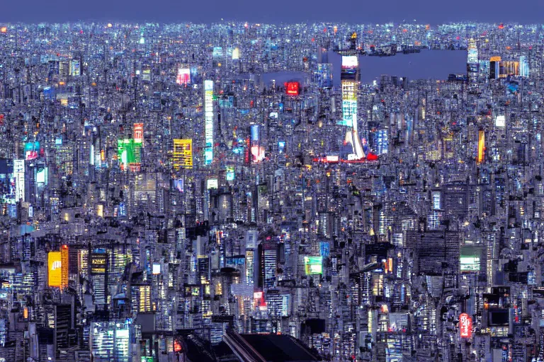 Image similar to tokyo in distant future photo