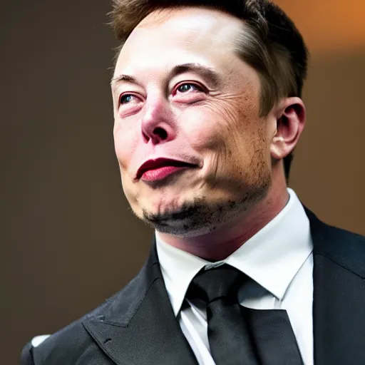 Prompt: Elon Musk 50 feet tall, highly detailed, high quality, HD, 4k, 8k, Canon 300mm, professional photographer, 40mp, lifelike, top-rated, award winning, realistic, sharp, no blur, edited, corrected, trending