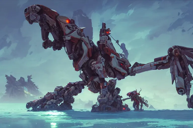 Image similar to stormbird machine mecha animal beast robot of horizon forbidden west horizon zero dawn bioluminiscence, behance hd by jesper ejsing, by rhads, makoto shinkai and lois van baarle, ilya kuvshinov, rossdraws global illumination