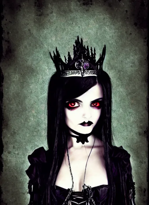 Prompt: ( ( gothic # ) ) princess portrait *. *. by battle angel alita * *, highly detailded